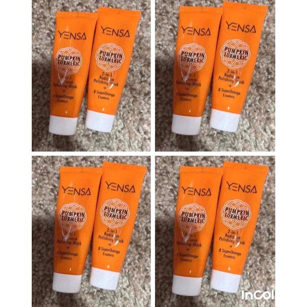 8YENSA PUMPKIN TUMERIC 2-IN-1 RADIANCE POLISHING MASK .5 fl oz /Travel-Size EACH