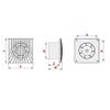 Bathroom Extractor Fan 100mm/4” with Pull Cord White Wall Ventilator Air Vent