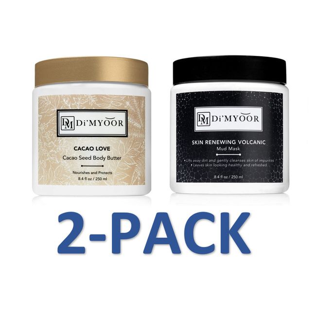 Di'MYOOR 2 - Pack CACAO LOVE Seed Body Butter & Renewing Volcanic Mud Mask