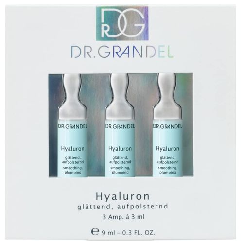 Dr. Grandel Hyaluron *** Plumping Active Ingredient Ampoule *** 3 x 3 ml Smoothing and Plumping