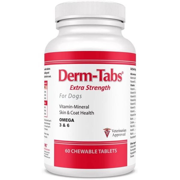 Derm-Tabs Extra Strength for Dogs (60 Chewable Tablets)