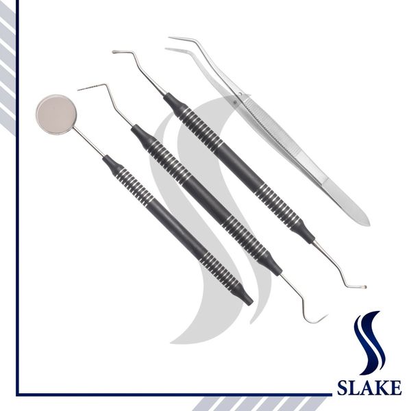 Dental Explorer Probe Set Examination Kit Dentist Tartar Calculus Plaque Remover