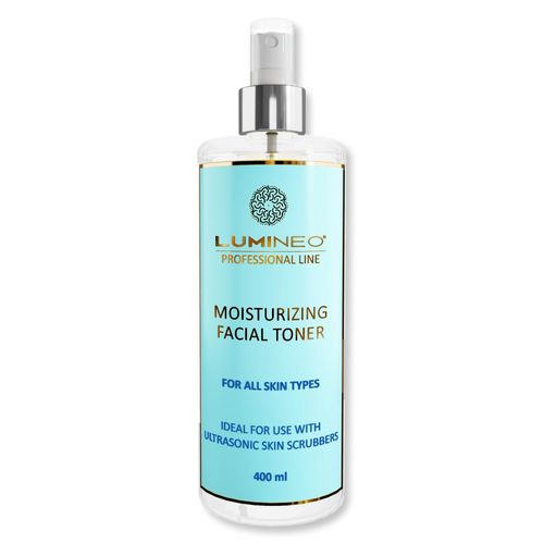 Lumineo Moisturising Tonic (400ml) Designed for Ultrasound, Exfoliating Devices and Derma Rollers, Helps Cleanse During Exfoliation, Moisturizes, Prevents Dryness