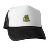 CafePress Hiking Backpack Snapback Trucker Hat Black/White