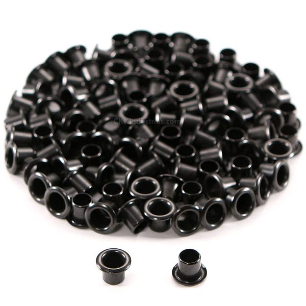 Kydex Holster Eyelets - (#8-8 Length) - (1/4 in. Diameter) - (Black Coated) - (100 Pack) - (USA Made) - Kydex Rivets for DIY Holster and Sheath Making