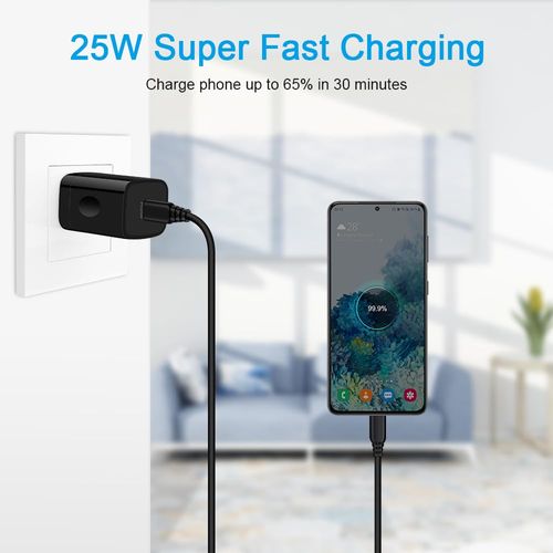 OrSunday 25W Fast Phone Charger for Motorola Edge, Edge+, Razr, 2025 2021 2022 2023 2024, One 5G, Moto G Stylus, Pure, Play, Power, G8 G7 Plus, X4 Z4 Z3 Z2 Play Force, Wall Adapter with USB C Cable