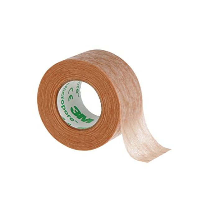 3M Micropore Paper Tape - White, 1/2 Wide - 1 Roll