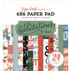 Echo Park Double-Sided Paper Pad 6"X6" 24/Pkg-Salutations No. 2 -NO272023