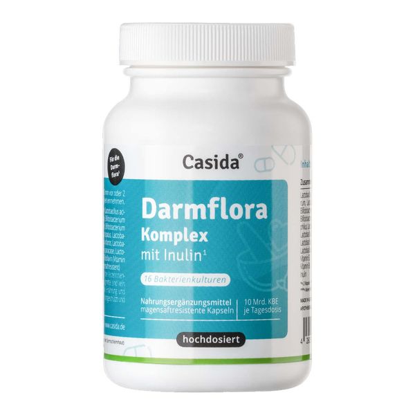 Intestinal flora complex with 16 selected bacterial strains and inulin