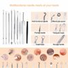9 Pcs For Pimple Popper Blackhead Remover Kit Tool Comedone Zit Extractor