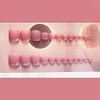 Nail Tips, 24 Pieces, Thumb Nail Seal, Foot False Nails, Nail Tips, Foot Nails, Reusable, Gel Nail Tips, Summer Nails, Weddings, Coming-of-Age Ceremonies, Foot Nails, Easy Nail Removable, For Feet (J004)