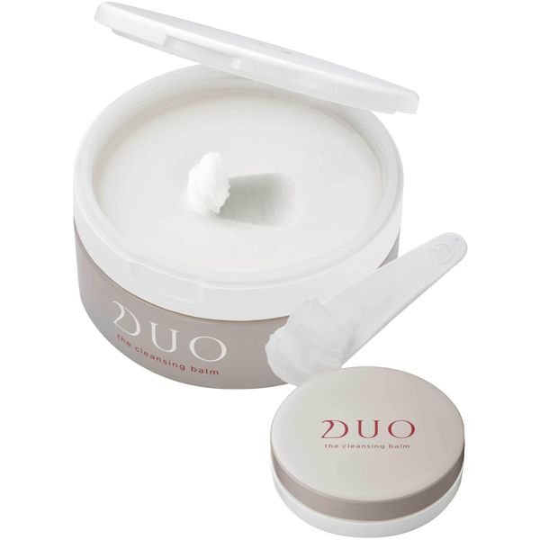 Duo The Cleansing Balm, 3.2 oz (90 g) + 0.7 oz (20 g), Limited Edition Set, Moisturizing, Pore Care, Makeup Remover, Cleansing, Face Washing, No Face Washing, Duo