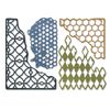 Sizzix Thinlits Die Set 4PK-Mixed Media by Tim Holtz, Metal