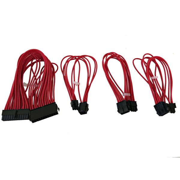 ATX/PCI-E Extension Cable Kit (24-Pin ATX, 4+4Pin EPS, 8-Pin PCI-E, 6Pin PCI-E)