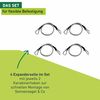 Windhager Spring Hook Expander Rope Safety Elastic Rope Tarpaulin Rope Sailing Tightener Lobster Fastening Hooks (Pack of 4), 70 cm, Black, 70x3.5x3.5 cm 10979