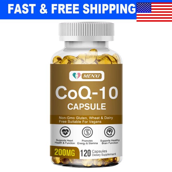 CoQ 10 Coenzyme Q10 200mg Supplement 120 Capsules Heart Health Energy Support US