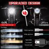 Pair 105W 7" Led Round Headlights HI/LO Bulb for Peterbilt Kenworth Freightliner