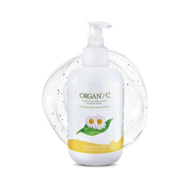 Organyc Intimate Care Wash Lotion with Chamomile for Sensitive Skin, Free from Chlorine, Parabens, SLS, SLES and Synthetic Fragrances, Dermatologically Tested - 250 ml