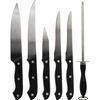 Deco Essentials 5-Piece Knife Set with Cutting Board and Sharpening Steel