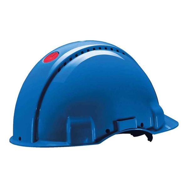 3M Peltor Schutzhelm G3000, G30NUB, mit 3M Uvicator Sensor, ABS, mit Schweißband und Ratschensystem, belüftet, blau