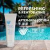 ALOE UP After Sun Light Moisturizer - Sunscreen Face & Body Moisturizer Rich in Aloe Vera Gel, Coconut Oil, & Vitamin E - After Sun Care Travel Size Sunscreen Lotion, Beach Travel Sunscreen - 4 Oz