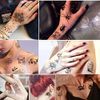 Temporary Tattoos 60 sheets -Waterproof Tiny Fake Tattoo, Flowers Crowns Stars Animal Butterfly Collection Tats for Kids Adults Men and Women
