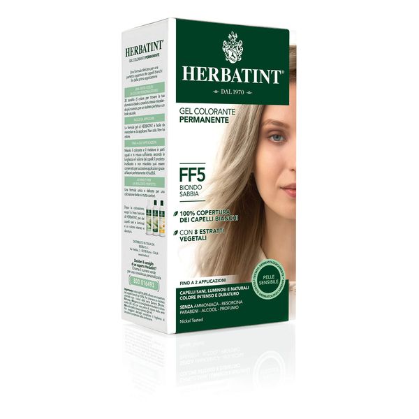 Herbatint 150 ml Number FF5 Sand Blonde Permanent Herbal Hair Colour Gel