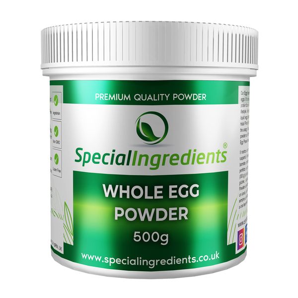 Whole Egg Powder - Free Range, Non-GMO, Gluten Free - Recyclable Container (500g)