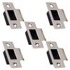 Strike Plate Satin Nickle Latch Door Frame + Dust Box + Matching Screws (5)