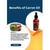 Carrot Oil 60ml, Cold-Pressed & packed with Beta Carotene, Vitamins A, B, C,D& E