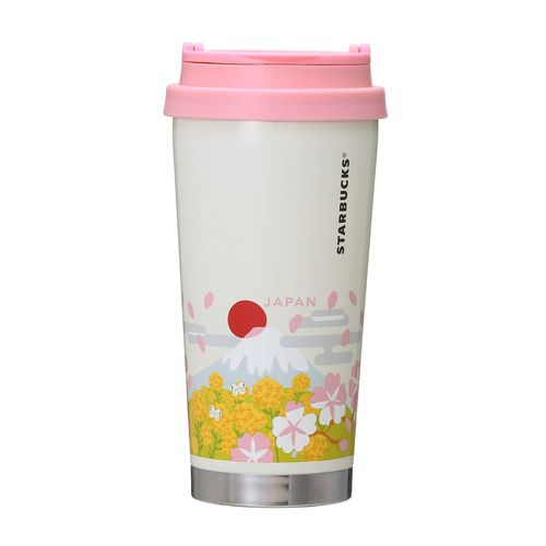 STARBUCKS Starbucks Stainless Steel You Are Here Collection Stainless Steel Tumbler, JAPAN Spring, 16.6 fl oz (473 ml), Japan Limited, Local Cup, Japanese, Sakura, Nanohana, Mt. Fuji, Carp Streamer,