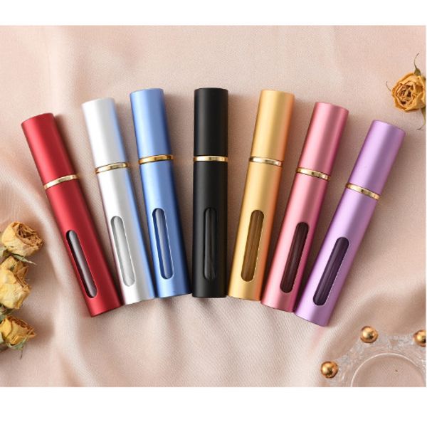 7Pcs 10ml Refillable Perfume Atomizer Bottle–Travel Spray Pump Set for Fragrance