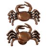 LB-LAIBA Crab Cabinet Knobs, Ocean Theme Decoration Drawers Knobs for Nautical Beach Decor Dresser Knobs Pulls Handles 2 Pieces