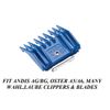 ANDIS 9pc UNIVERSAL SNAP ON COMB&CeramicEd