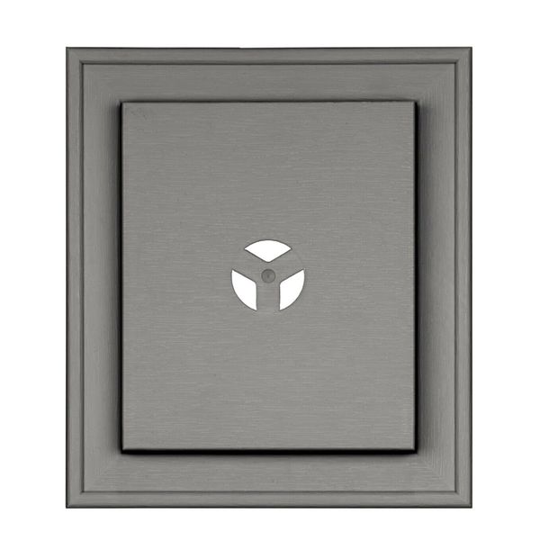 Slim Line J-BLOCK Graphite Gray 215 Mount Square Vinyl Siding Accessory Mounting