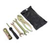 Motorcycle Spark Plug Spanner Wrench Socket Tool Bag Aluminum Replacement Kit