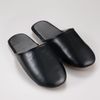 Daido Litos Faux Leather Slippers, Black