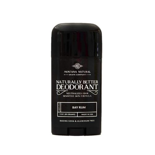 MNSC Bay Rum Naturally Better Deodorant - Magnesium and Activated Charcoal - Sensitive Skin Formula, Aluminum-Free, Baking Soda-Free, All-Natural, Plant-Derived, Made in USA