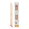 KnitPro KP35282 40 cm x 6 mm Basix Single Pointed Needles, Birch