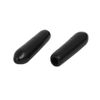 sourcing map 2mm Inner Dia Rubber Hose End Cap Screw Thread Protector Cover Black 100pcs