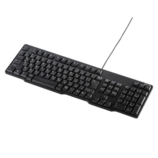 Sanwa Supply USB Keyboard (Black) SKB-L1UBKN Cable Length: Approx. 5.5 ft (1.4 m)