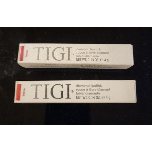 Lot of 2 TIGI Cosmetics Diamond Lipstick Long wearing FIERCE NEW