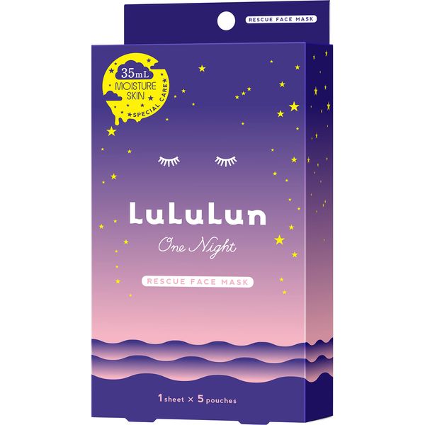 Lululun One Night Rescue Transparency One Night C 3K Facial Face Mask - 5 Sheets