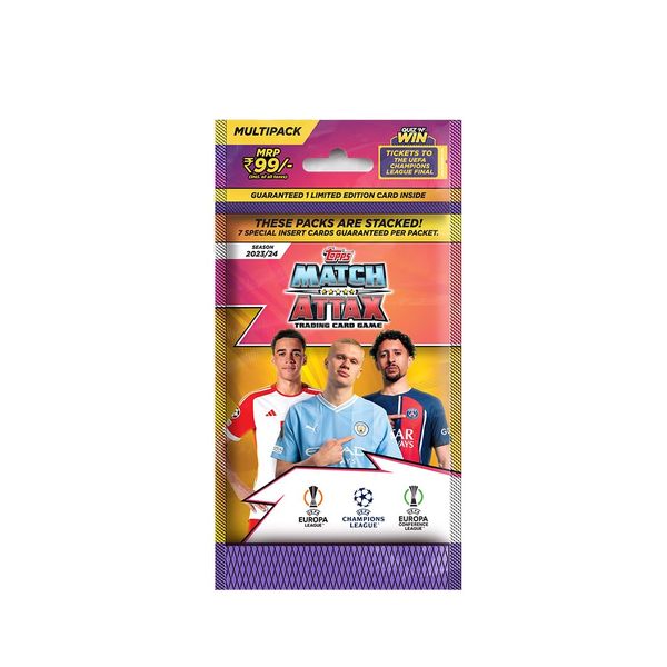 Topps UEFA Champions League Match Attax 23/24 Trading and Collectible Card Game (Multipack Pack)