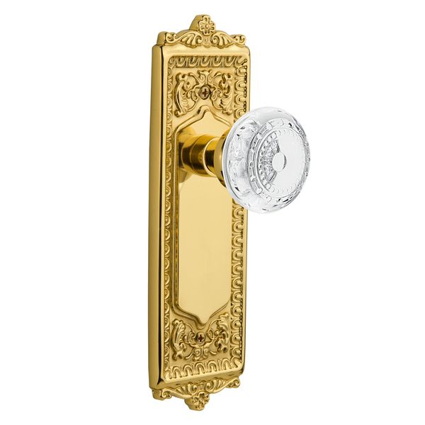 Nostalgic Warehouse 752488 Egg & Dart Double Dummy, Backset Size:, Polished Brass