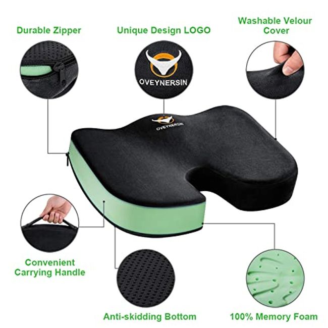 Heated Seat Cushion,USB Portable Heated Seat Cushion,Electric Heating Pad,  Office Chair Cushions Butt Pillow for Long Sitting, Non-Slip Cushion for