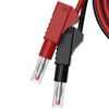 Bordhap 2Pcs Multi-Meter Leads Cable Jumper Wire Line Security 4mm Banana Plug Retractable Tool Red Black