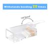 VCE RJ45 Connector Pass Through Cat6 100 Pack, Ethernet RJ45 Plug for Cat6/Cat5/Cat5e UTP Solid & Stranded Network