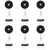 YOTO 300 Pieces Rubber Bobber Stops,6 in 1 Float Sinker Stopper,Oval Shape Column Shape Weight Stops Available