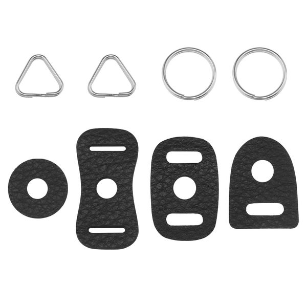 The Lord of the Tools Set of 4 Camera Strap Eyelet Split Adapter Camera Strap Triangular Split Ring Hook Compatible with Sony DSLR SLR Rangefinder Mirrorless Camera W/Round Eyelet